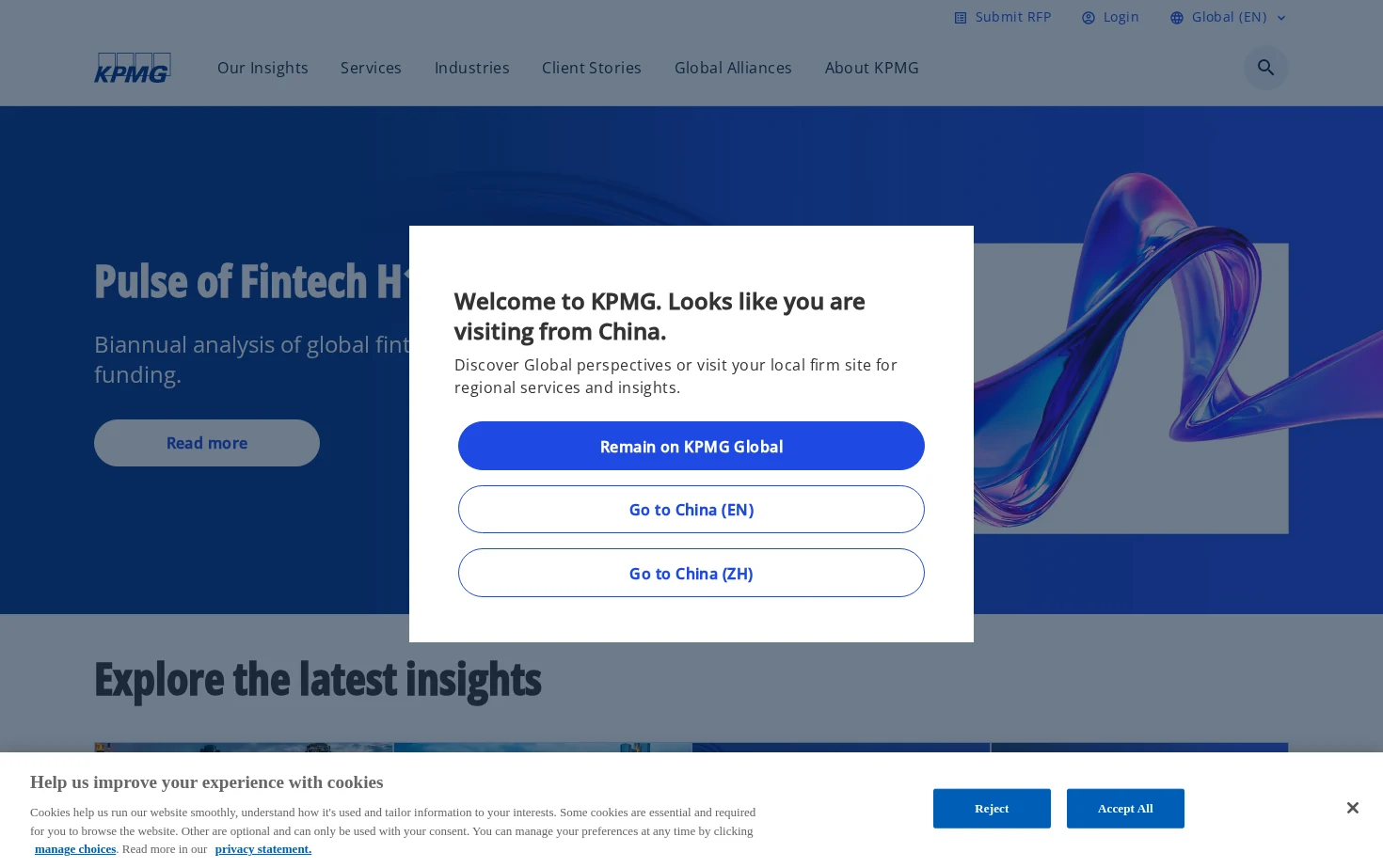 KPMG 页面快照